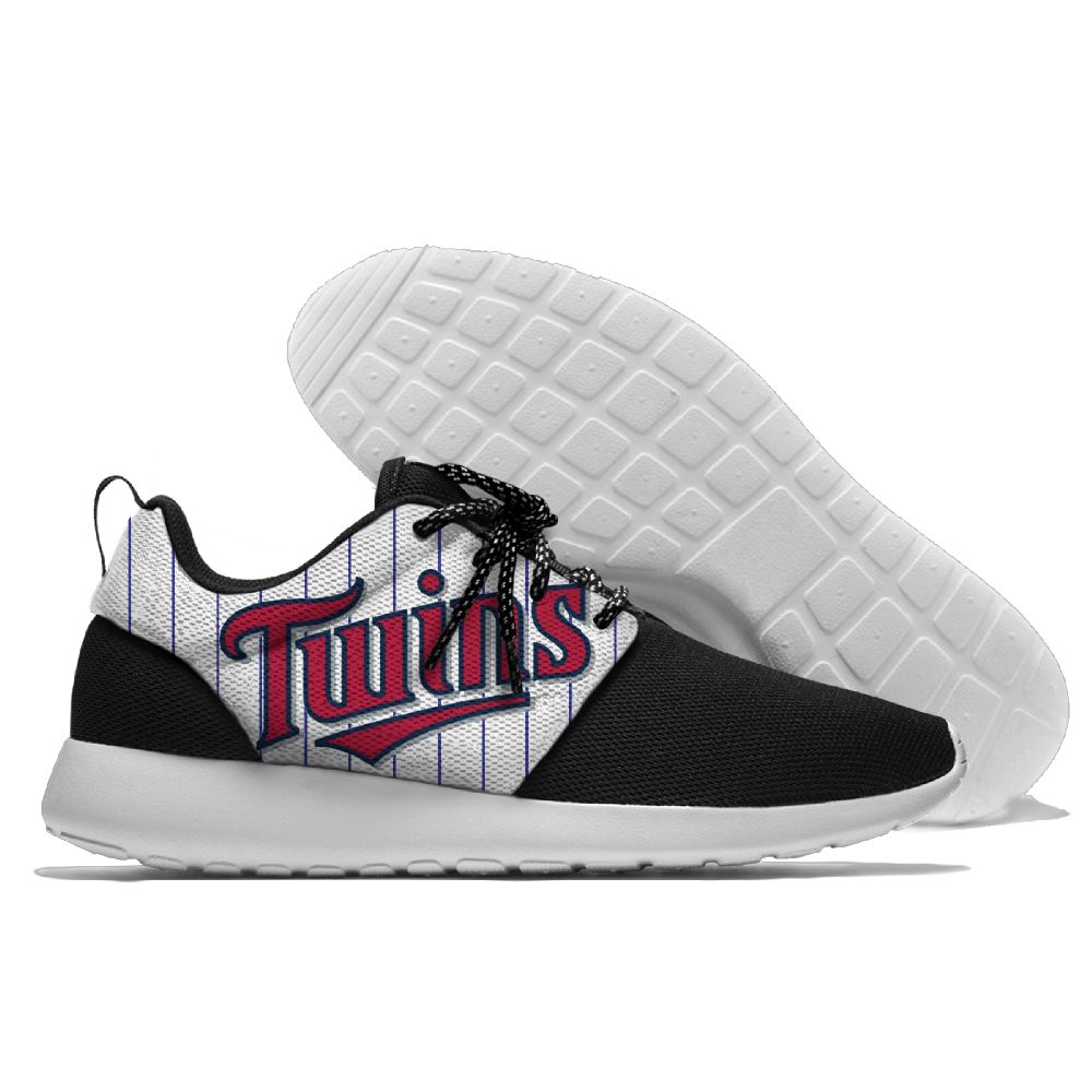 Men's Minnesota Twins Roshe Style Lightweight Running MLB Shoes 006